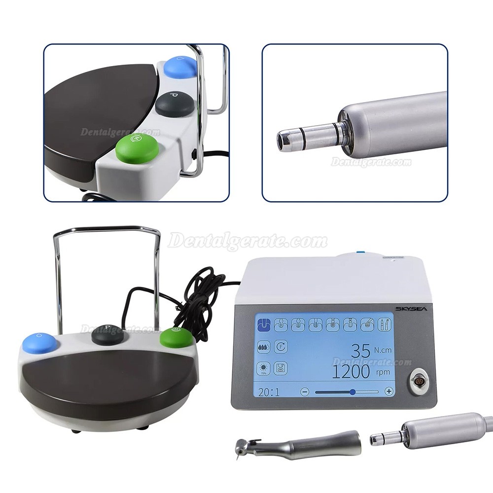 Tealth EM-3 Dental Implantologiemotor,Chirurgische Implantsystem mit 2 Winkelst&uuml;cken
